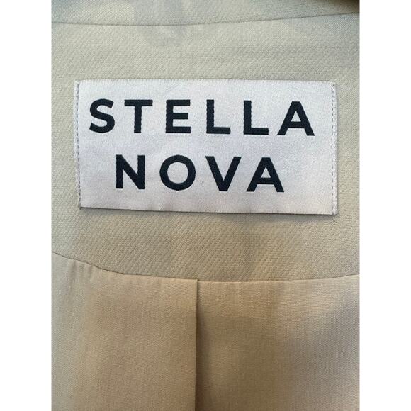 New ~ STELLA NOVA ~ Women's Brown Fall One-Button Blazer Size US 8 EU 38 - Picture 4 of 5